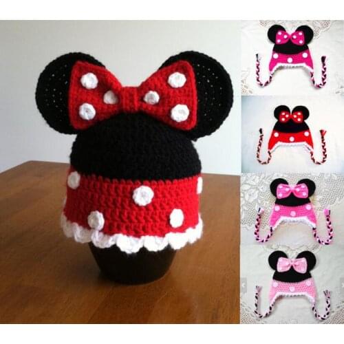 Free shipping, New Hat Baby Crochet Hat Beanie cartoon Character Hat children beanie caps Crochet 100% cotton 0-6yrs