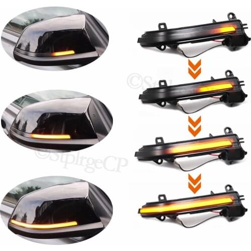 Black LED Dynamic Turn Signal Light Side Mirror Flashing Light for BMW 1 2 3 4 X1 M Series F20 F30 F31 F32 F33 F34 F36 E84 i3