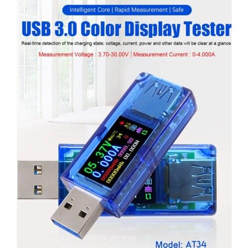 Color LCD Voltmeter Ammeter Voltage Current Meter Multi-meter Battery Charge Power Bank Tester Home Audio And Video Equipment