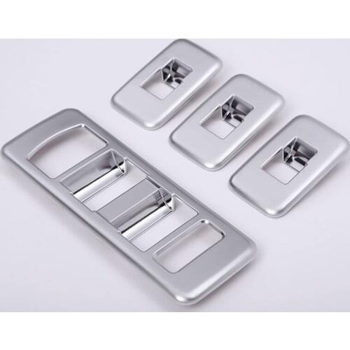 For Landrover Range Rover Sport 2014-2017 Car Accessories ABS Chrome Window Lift Switch Frame Cover Trim 4Pcs/set