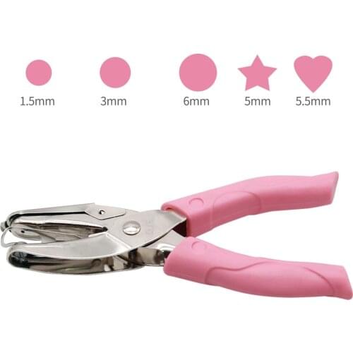 1 Hole Punch, Single Hole Puncher, 6-8 Sheet Capacity, Office Paper Punch for Craft Paper, DIY Crafts Home School Supplies
