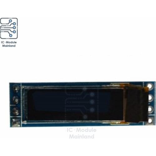0.69 inch 96x16 OLED Display Module White Display 0.69" IIC Interface SSD1306 LCD Screen Control Board for Arduino 3-5.5V