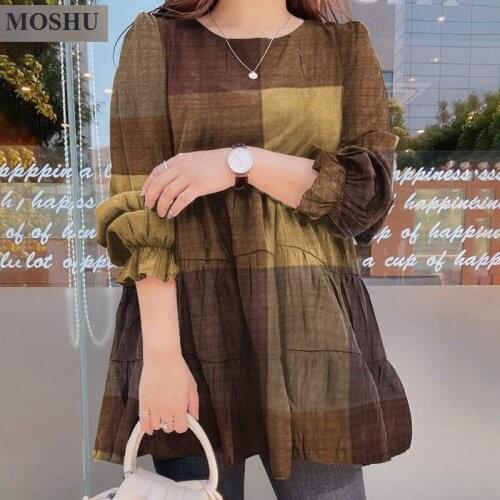 Женские хлопковые рубашки MOSHU China At AliExpress