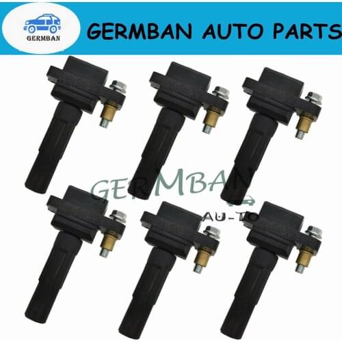Set of 6 Ignition Coils 22433AA411 UF287 For Subaru Tribeca Outback B9 Tribeca Legacy 2001-2009 22433AA530, 22433AA