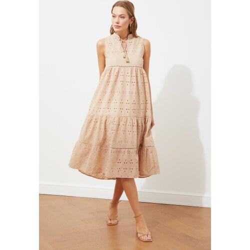 Trendyol Brodeli Dress TWOSS21EL2703