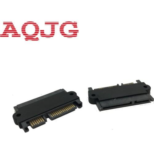 SATA 22P 7+15 Pin Male Plug To SATA 22Pin 7+15 Female Jack Convertor Adapter Free shipping wholesale