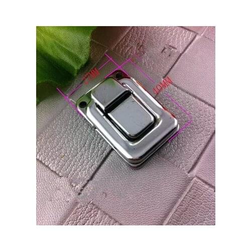 Silver buckle lock box gift box lock box Taiping small lock hanging grade wooden wine box hasps DIY