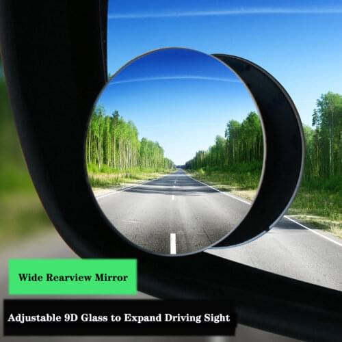360 Degree Car Wide Angle Round Convex Mirror Adjustable Rotation Blindspot Wide Rearview Mirror Vehicle Side Small Round Mirror