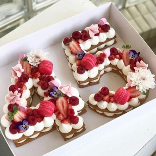 Silicone Digital Cake Mould Decoration Tool 0-9 Cake Mold Cake Numbers Shape for Wedding Birthday Anniversary