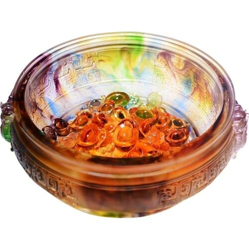 TT Glass Cornucopia Crafts Decoration Fortune Bringing and Home-Exorcising Opening High-End Practical Lucky