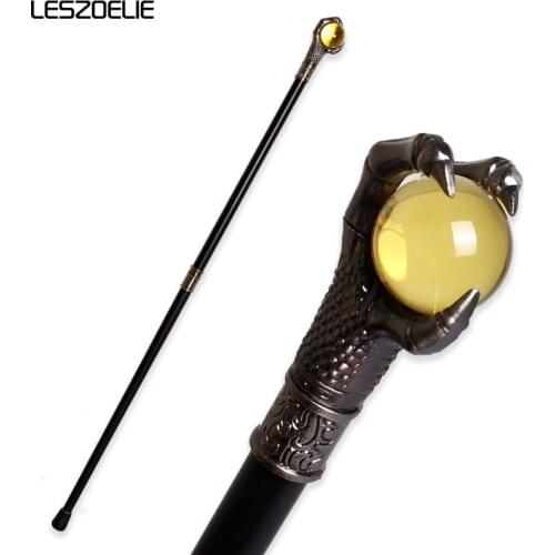 Dragon Claw With Yellow Ball Handle Walking Stick For Man Fashion Walking Canes Women Elegant Sticks Party Walking Cane