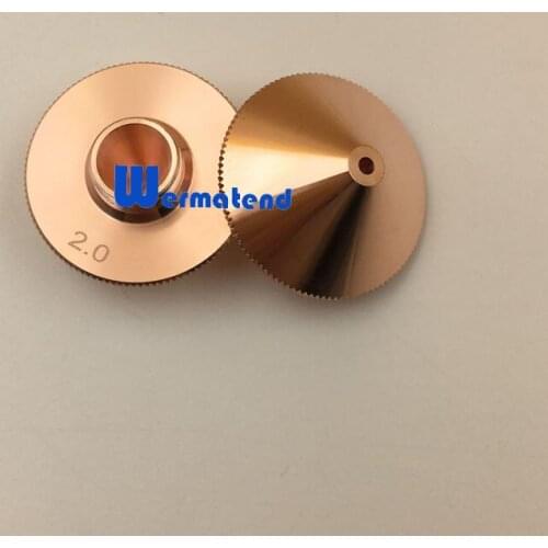 Wermatend 5pcs/lot Laser cutting nozzle for laser nozzles P0591-573-00015 DE HP1.5ins 1.5 CON nozzle electrode Free shipping