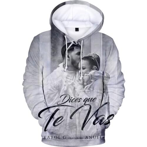 Ropa De Mujer Sudadera 2021 Karol G 3D Hoodies Men Women Sweatshirt Hooded Sweatshirt with KAROL G High Quality Sweatshirt