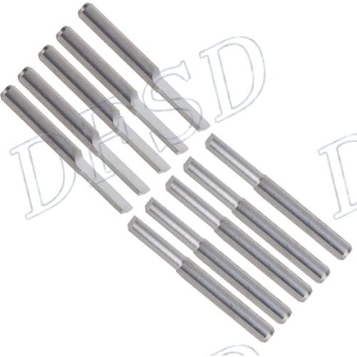 10x Parallel Carbide 3mm CNC PCB Milling Cutter Bits for Color Plates Acrylic