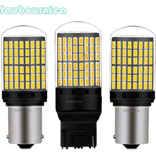 2Pcs No Hyper Flash CANBUS 1156 P21W BA15S PY21W BAU15S T20 W21W WY21W Car Direction Indicator Lamps Auto Turn Signals Light