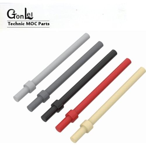 20Pcs/lot MOC Brick Parts Bar 6L with Stop Ring 63965 MOC Building Blocks Bricks DIY Blocks Assemble Particle Children Toys gift