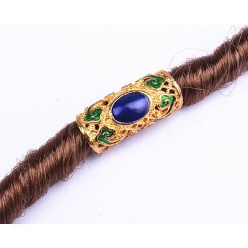 3Pcs/set Fashion Hair Ring Retro Hollow Dreadlocks Bead Cuff Clip Micro Rings Tube for Hair Braid Hairstyling Accessories Tool