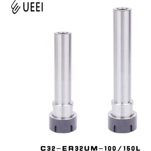 C32 ER32UM 100L 150L Length Collet Chuck Holder UM type nuts collet CNC Extension Rod Straight Shank Extension Straight Shank
