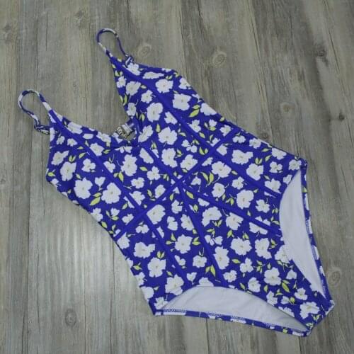 One-piece Swimsuit Floral Print Summer Sexy Swimsuit Ladies Beach Bathing Suit Swimwear Deep V-neck Backless Women Swimwear