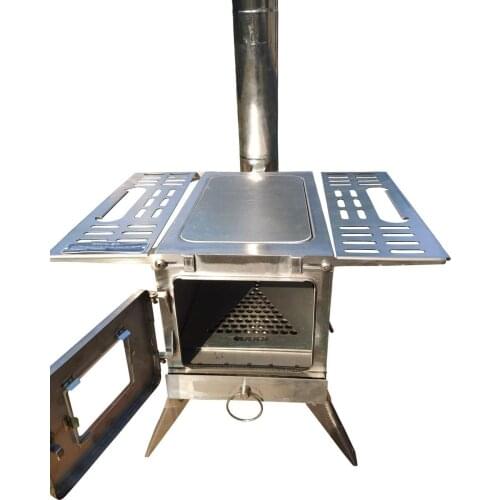 304 stainless steel wood stove detachable stove multipurpose camping tent heating stove outdoor survival