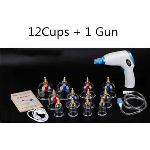 Electric Cupping Vacuum Suction Body Cupping Therapy Hijama Cupping Therapy Cups Set Kit Anti Cellulite Cupping Device Set