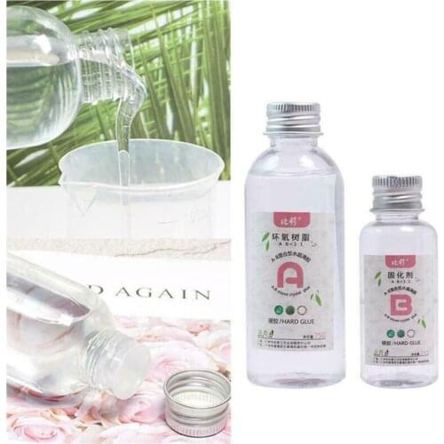 Epoxy Adhesive 3:1 Hardener Accessories DIY Jewelry Making Clear Resin Epoxy High Adhesive Solvent Resistance AB Glue
