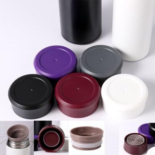 5Pcs Plastic Vacuum Splash Resistant Lids Covers With Tea Strainer Cups Tea Infuser Coffee Filter Thermoses Insulated Mug Caps