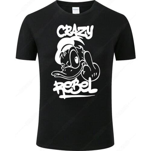 2021 Donald Duck Fashion T-shirt Mens and Womens Tops Summer Casual Short Sleeve Asian Size Xs-xxs Material Cotton