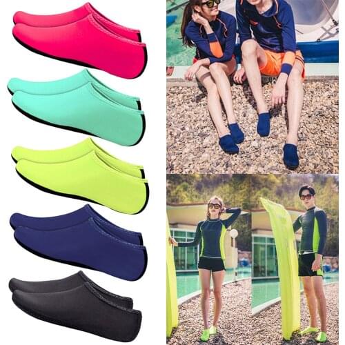 Men Women Water Shoes Swimming Non-slip Diving Socks Pure Color Summer Beach Shoes Seaside Sneaker Slippers zapatos hombre