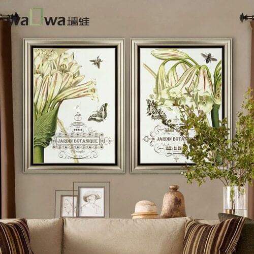 The wall mural paintings of European frog mural painting decorative painting the living room sofa bedroom porch restaurant frame