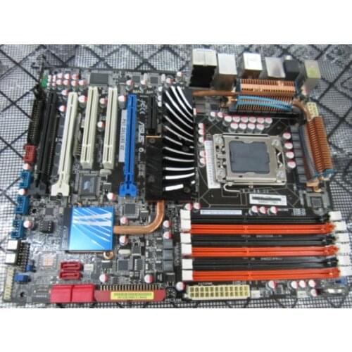 Original motherboard for asus P6T Deluxe V2 DDR3 LGA 1366 USB2 Core i7 SATA II 24GB X58 Desktop Motherboard