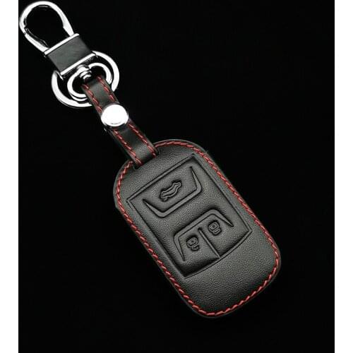 Carrying Leather Car Key Fob Cover Case Shell Holder Set For Chery Tiggo 3 5 Chery ARRIZO 3 7 Chery E3 E5 Bonus 3 Buttons