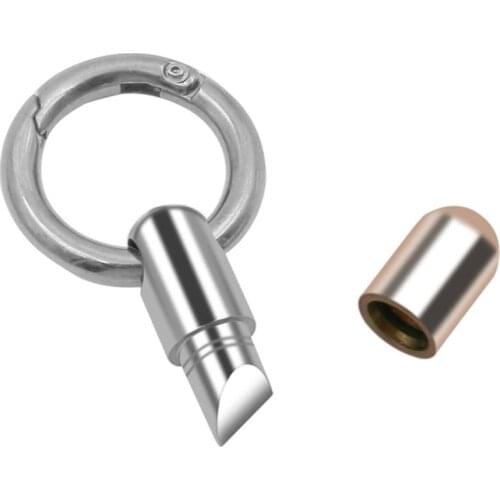 Portable Sharp capsule knife Key Ring Steel Micro Cutter Unboxing Artifact Pill Cutting Tool sticker remover Tinying Mini Tool