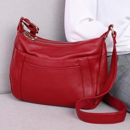 Genuine Leather Womens Bag Fashion Small Crossbody Bags for Women Shoulder Bag Luxury Handbags Female Purse Tote Messenger Bags