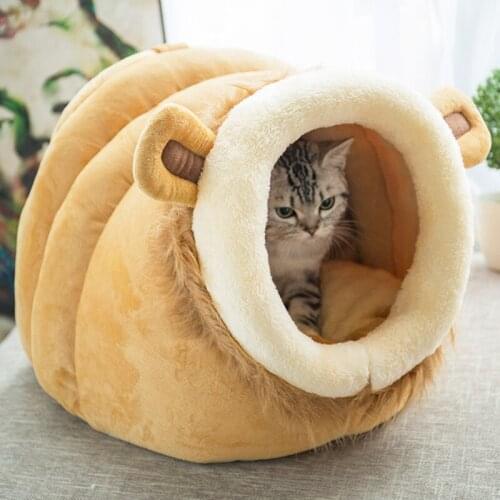 SUPER SD PETS Lovely Pet Dog Cat Bed Warm Soft Sleeping Bag Cuddly Cave Completely Removable Cover Cushion with Zipper