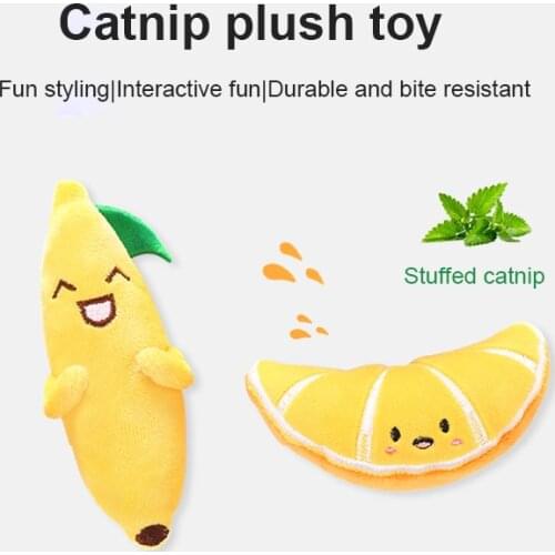 Pet Supplies Plush Toy Soft Modeling Puppet Fruit Series Pet Supplies Cat Plush Toy Modeling Puppet Fruit Series Soft Cat Toy