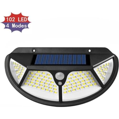 122/102LED Solar Lamp Outdoor Solar Lamp PIR Motion Sensor Solar Powered IP65 waterproof Street Light for Garden Decoration