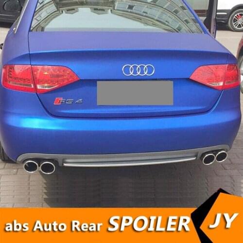 For Audi A4 S4 Body kit spoiler 2009-2014 For Audi A4 RS4 ABS Rear lip rear spoiler front Bumper Diffuser Bumpers Protector