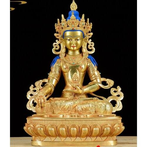 001672 30 INCH"Huge Exquisite Bronze Gild White TaRa Kwan-Yin Bodhisattva Buddha Statue