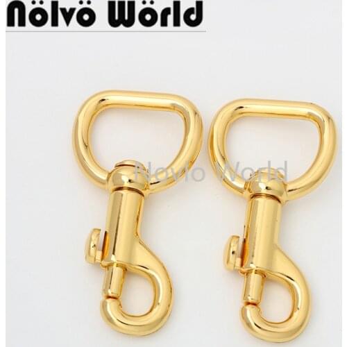 10-50 pieces 2 colors 71*26mm 1 " deep gold new metal large snap hook clasp,dog collar big clasp clip luxury bag strap hanger