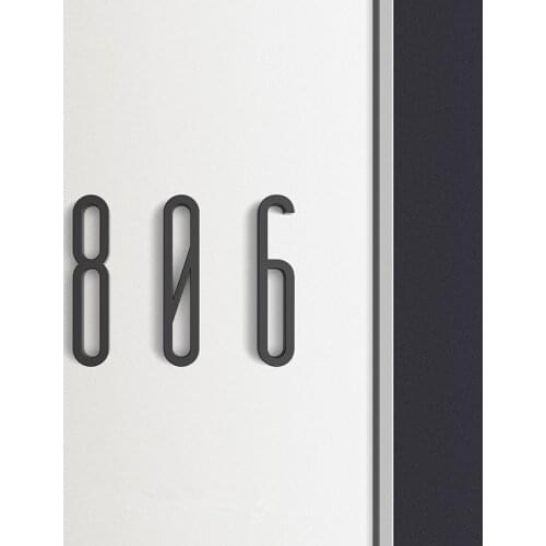 100mm Self Adhesive big Modern Door Number Plaque Door Plate Number House Number Hotel Door letter Address Digits Sticker Sign