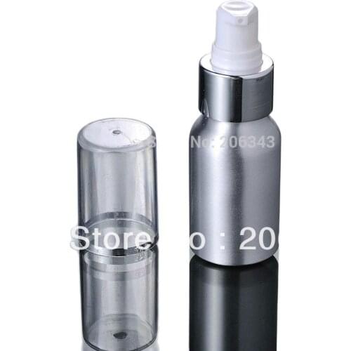 100pcs 30ml Aluminium bottle with Aluminum metal pump head