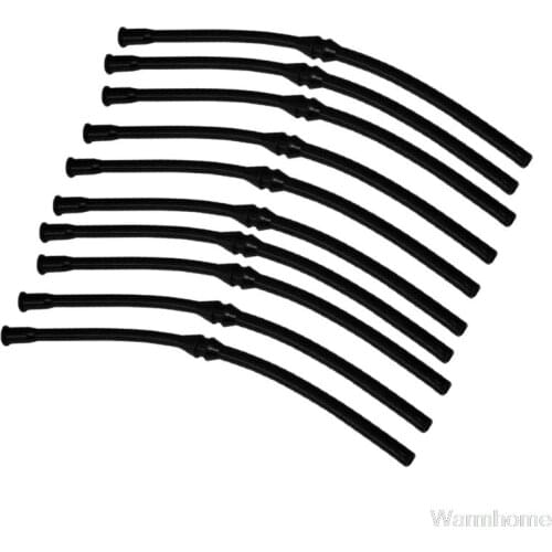 10X Black Fuel Hose Pipe For Chinese Chainsaw 4500 5200 5800 45cc 52cc MT-9999 Jy11 20 Dropship