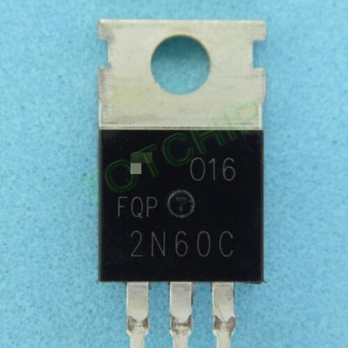 1pcs FQP2N60 TO220 MOSFET N-Ch 600V 2A 4.7Ohm