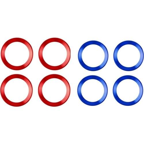 Car Front Rear Door Speaker Ring Knob Cover Metal Trim for Jeep Grand Cherokee 2011-2021 Decoration Accessories,4PC