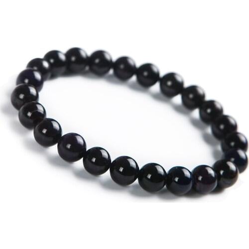8mm Genuine South African Natural Sugilite Bracelet Women Female Stretch Crystal Round Bead Bracelet Drop Shipping