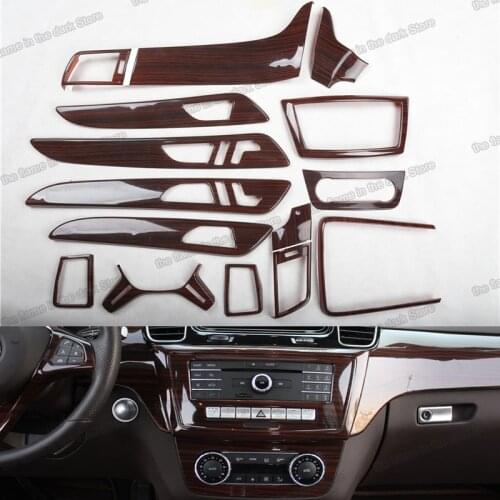 Lsrtw2017 Car Center Console Gear Panel Door Handle Dashboard Trim for Mercedes Benz ML GL W166 X166 2012 2013 2014 2015 2016