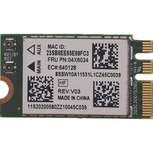 Atheros Wifi Bluetooth 4.0 Lenovo QCNFA335 NGFF Wireless Card For G40-30 45 70 B50 V1000 Flex 20 FRU: 04X6024