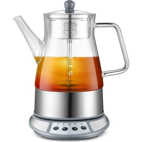 Brew tea ware black glass automatic electric kettle steam boiling pu 'er pot