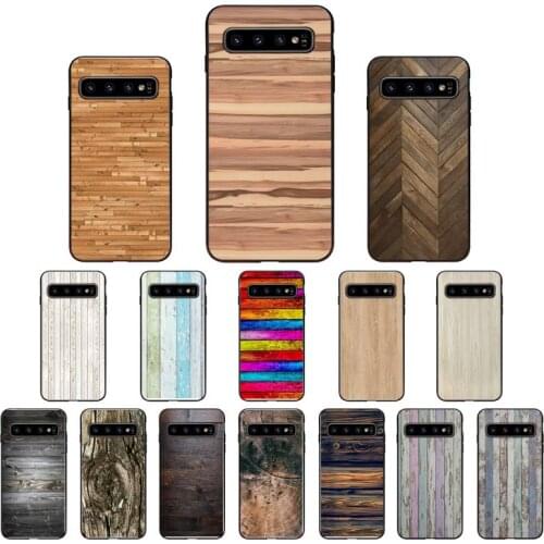 YNDFCNB texture wood Pattern Phone Case for Samsung S6 S6edge Plus S7 S7edge S8 S9 S10 S10E S20 Plus Ultra